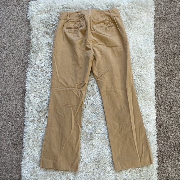 Theory Camel Pinstripe Wide Flare Bootcut Trousers Y2K - Picture 5 of 13